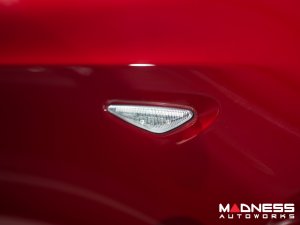 FIAT 124 Front Side Markers - set of 2 - w/ Dynamic LEDs - Crystal Clear